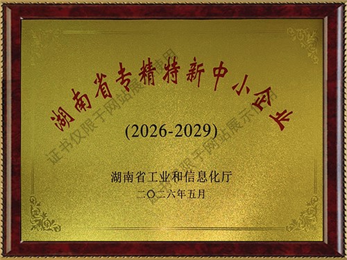 湖南省专精特新中小企业